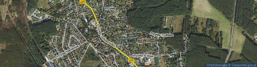 Zdjęcie satelitarne Przylep-Wiśniowa ul.